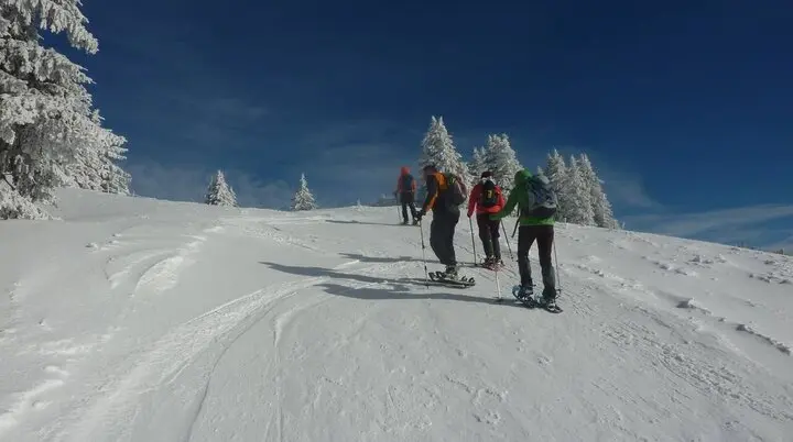 Kurz vor (eisigem) Gipfel | © M. Bischofberger